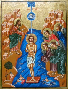 Baptism in Jordan Icon