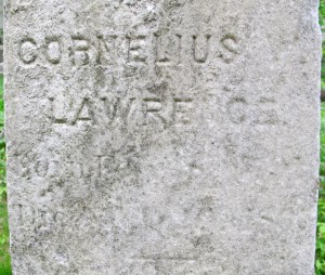 Cornelius Lawrence headstone