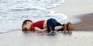 Dead refugee child