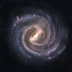 Fibonacci spirals galaxy