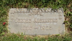 Jerome Alexandre headstone