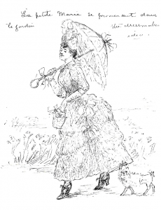 Mary Lawrence in French dress