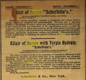 Schieffelin Heroin and turpen hydrate