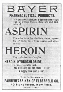 Schiffelin bayer aspirin heroin