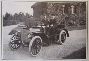 Talbot Taylor with a 1902 Mercedes