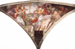 sistine-chapel-ceiling-the-brazen-serpent-1511